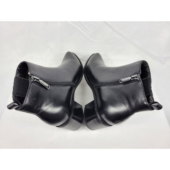 Blondo Elvina Waterproof Leather Zip Ankle Boots Womens Size 9 M Black B5768-017 - Picture 9 of 11